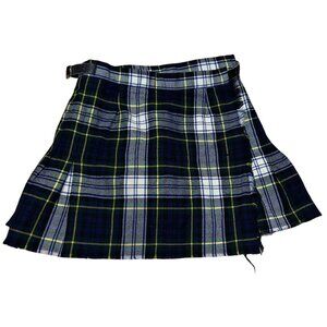 Vintage High Rise Wool School Girl Skirt Made In Great Britain